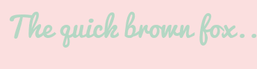 Image with Font Color B4D7C4 and Background Color FBDFDF